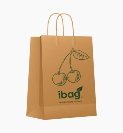Kraft paper bag with hand